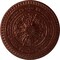 Ekena Millwork Naple Ceiling Medallion (Fits Canopies up to 3 3/8"), 37 1/2"OD x 3 3/8"P, Antique Copper CM37NAACS - alternate 1